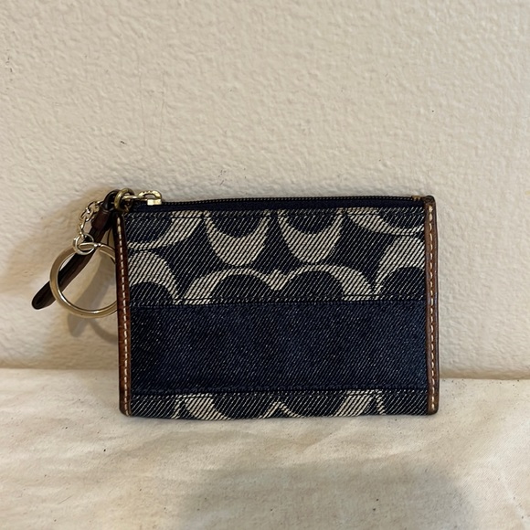 Coach Bags Coach Blue Denim Small Coin Wallet Poshmark